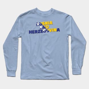 Bosnia and Herzegovina Vintage style retro souvenir Long Sleeve T-Shirt